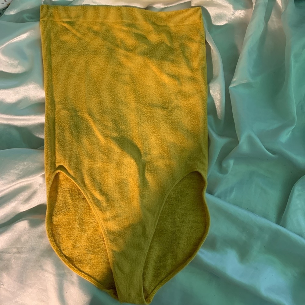 Yellow bodysuit urban outfitters